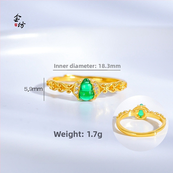 Meďný prsteň s motívom tekvice, nastaviteľný otvor, elektroplatovaný