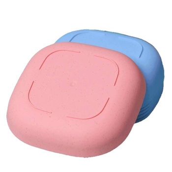 Plastični četverokutni tanjur za obrok, moderan minimalistički stil, mikrovalna sigurna, mogućnost ispisa logotipa