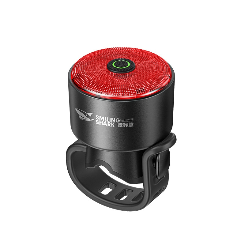 Stražnja svjetiljka za bicikl s inteligentnom vibracijskom indukcijom kočenja, LED osvjetljenje, ABS materijal, punjiva, ručna generacija energije