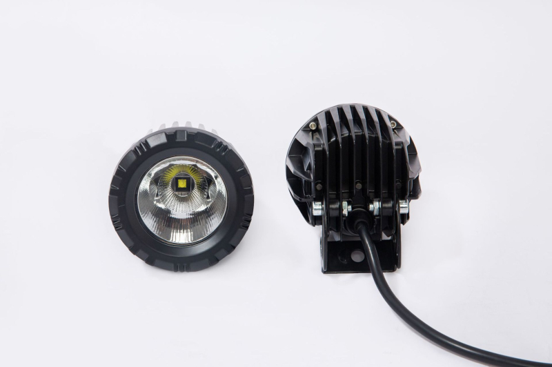 Автомобилен LED прожектор за работа, кръгла форма, висока яркост, 30W, 9–36V, 3000 lm, живот 50 000 ч.