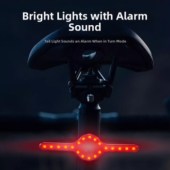 ROMARVEL velosipēda aizmugures gaisma ar attālināto vadību, LED bremžu sensoru un brīdinājuma gaismu kalnu un pilsētas velosipēdiem