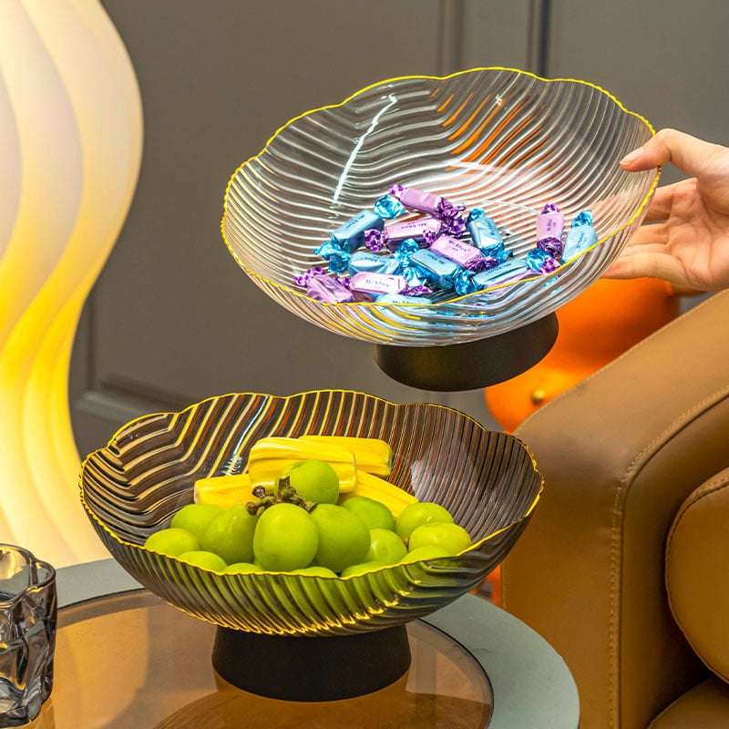 Amart Plastični tanjur za voće za dnevni boravak – jednostavan stil, lansiranje 2025., tanjur za voće, suho voće i orašasti plodovi