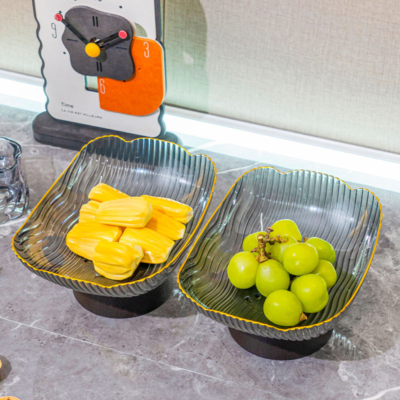 Amart Plastični tanjur za voće za dnevni boravak – jednostavan stil, lansiranje 2025., tanjur za voće, suho voće i orašasti plodovi