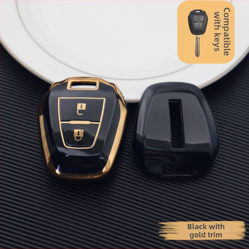 Isuzu puzdro na kľúč so dvoma kľúčmi, rovná doska, TPU materiál, obal diaľkového ovládania