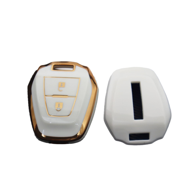 Isuzu kućište ključa za dva ključa, ravna ploča, TPU materijal, kućište daljinskog upravljanja