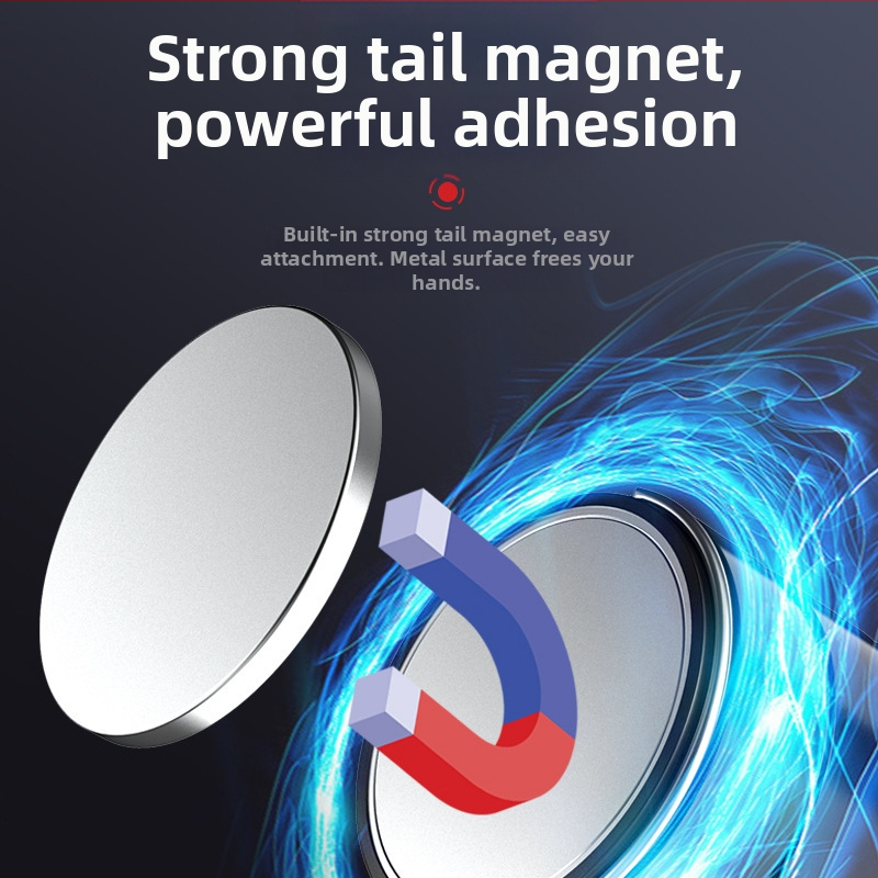 Φως εργασίας για εργαλειομηχανές με μαγνητική βάση - μίνι LED φακός, σώμα από κράμα αλουμινίου, μπαταρία 1200 mAh, χειροκίνητη φόρτιση, εμβέλεια 50–100 m