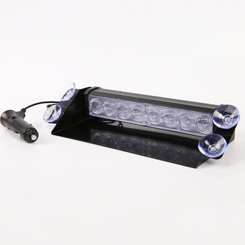 Автомобилна светодиодна предупредителна лампа с вакуумна щипка, 8 LED, 12V, 8W