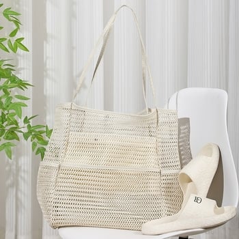 Plažanska mrežasta torba preko ramena – najlon, 20–35L, prozračna, vodootporna i antibakterijska, unisex, urbani stil, za slobodno vrijeme putovanja