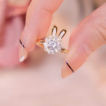 Bakreni prsten s cirkonovim ugradom, model 21411118863, ženski modni prsten, Baoyu Jewelry Factory