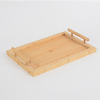 Tavă din lemn masiv, pătrat — suprafață vopsită cu spray, stil modern minimalist, personalizabil