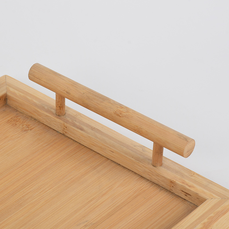 Tavă din lemn masiv, pătrat — suprafață vopsită cu spray, stil modern minimalist, personalizabil