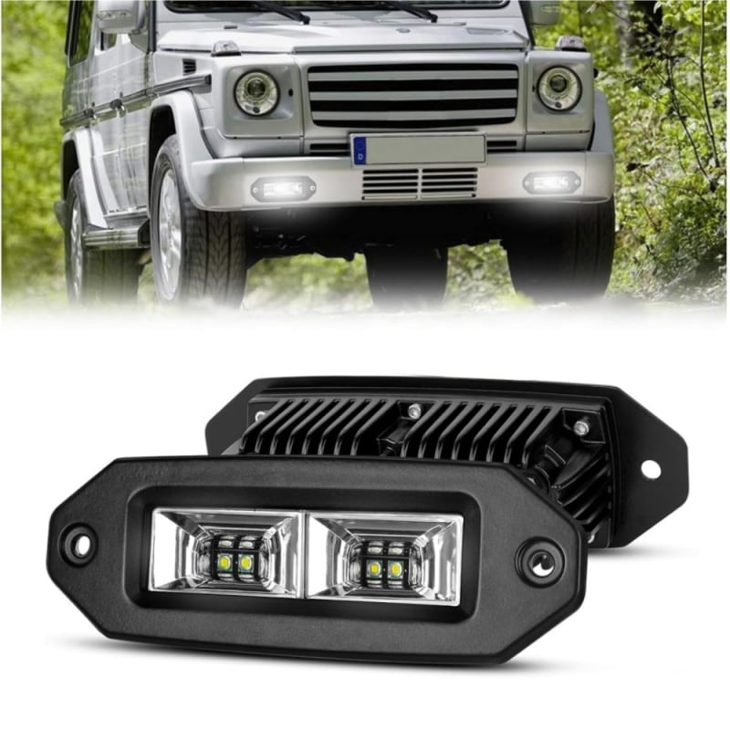 Kvadratno LED radno svjetlo za automobil, 40W, 10-30V, 1600 lm, 6500K, aluminijska legura
