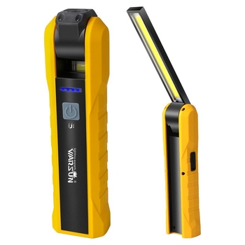 X303 Wolsen Φως εργασίας – μαγνητική βάση με κρυφό κρίκο, επαναφορτιζόμενο, εμβέλεια έως 500 μ, 400 lm (3–6 ώρες) ή 600 lm (4–8 ώρες), προστασία από υπερφόρτιση