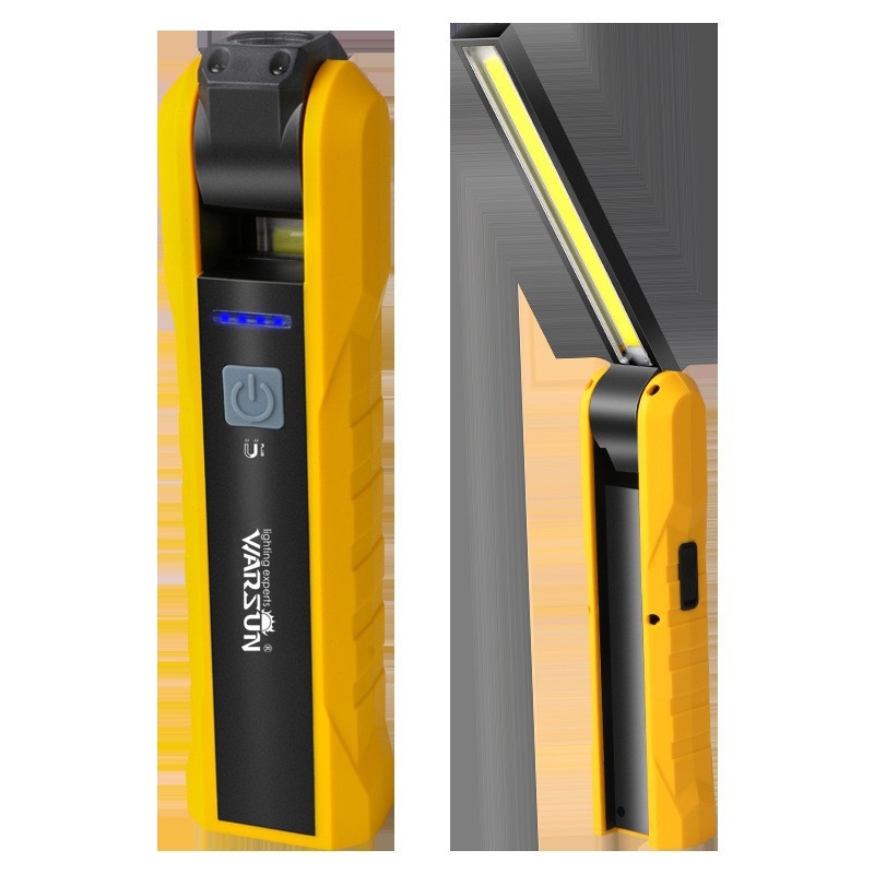 X303 Wolsen Φως εργασίας – μαγνητική βάση με κρυφό κρίκο, επαναφορτιζόμενο, εμβέλεια έως 500 μ, 400 lm (3–6 ώρες) ή 600 lm (4–8 ώρες), προστασία από υπερφόρτιση