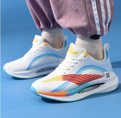 Muške tenisice za trčanje - prozračne, lagane, gornji dio od tkanine, mrežasti uložak, gumena potplata