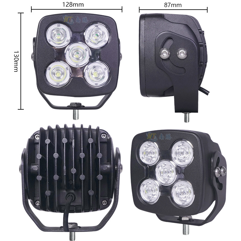 LED работна светлина за офроуд автомобил, 50W, DC12–60V, 6000–6500K, 30000h, LED източник, алуминиев корпус с PS капак
