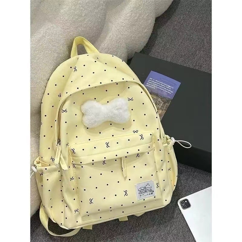 Ruksak s točkicama, najlon, kapacitet 20–35 L, za 15-inčni prijenosno računalo, gradski jednostavan stil