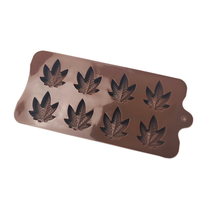 Silikonska forma za tortu mousse u obliku 8-listnog javorovog lista, za fondant i čokoladu