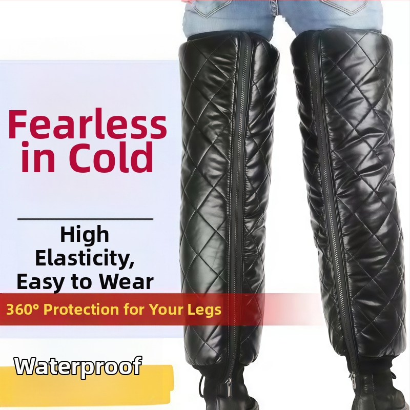 Ziemas ceļgalu aizsargi motociklistiem - ar flīsa oderi, bieza, ceļgalu aizsardzība, universāla izmēra, piemēroti ledus un sniega sportiem