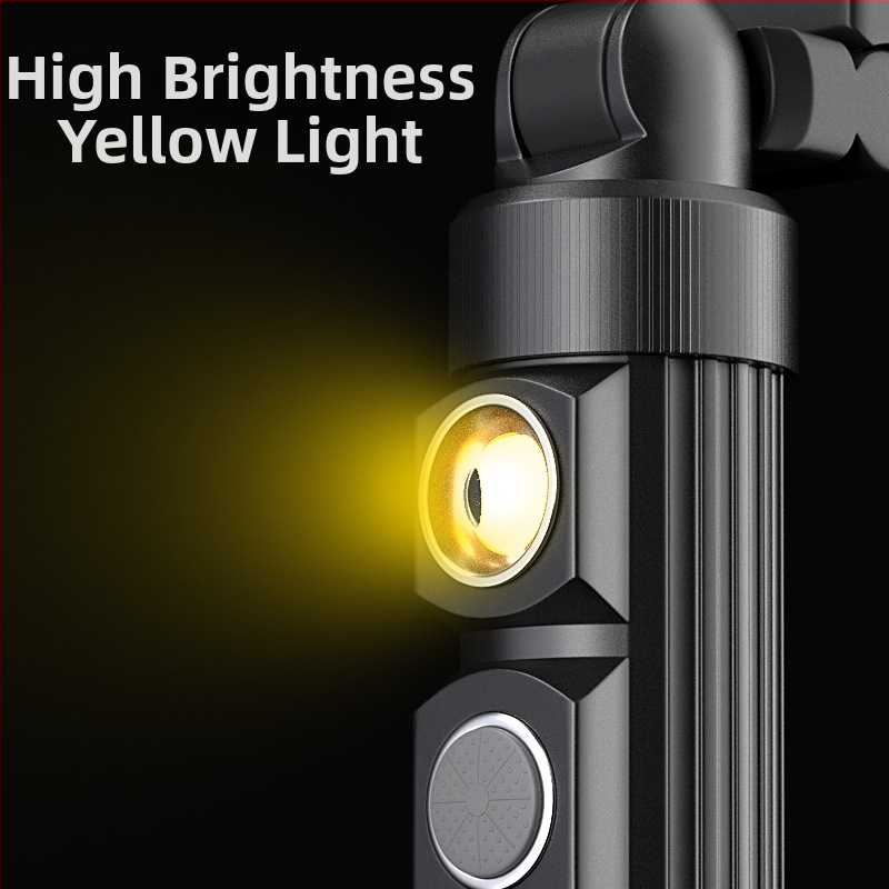 Leopard višenamjenska, ponovno punjiva COB LED svjetiljka s magnetskom bazom — 6W, 2200mAh, 360° rotacija, uključen punjač