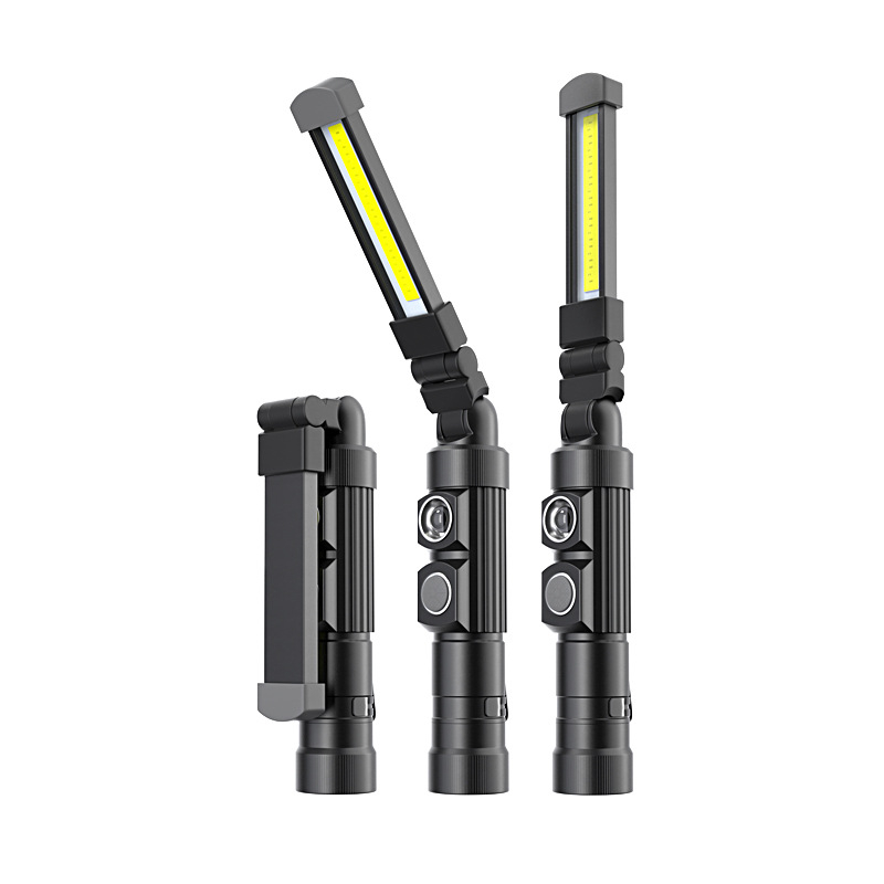 Leopard višenamjenska, ponovno punjiva COB LED svjetiljka s magnetskom bazom — 6W, 2200mAh, 360° rotacija, uključen punjač