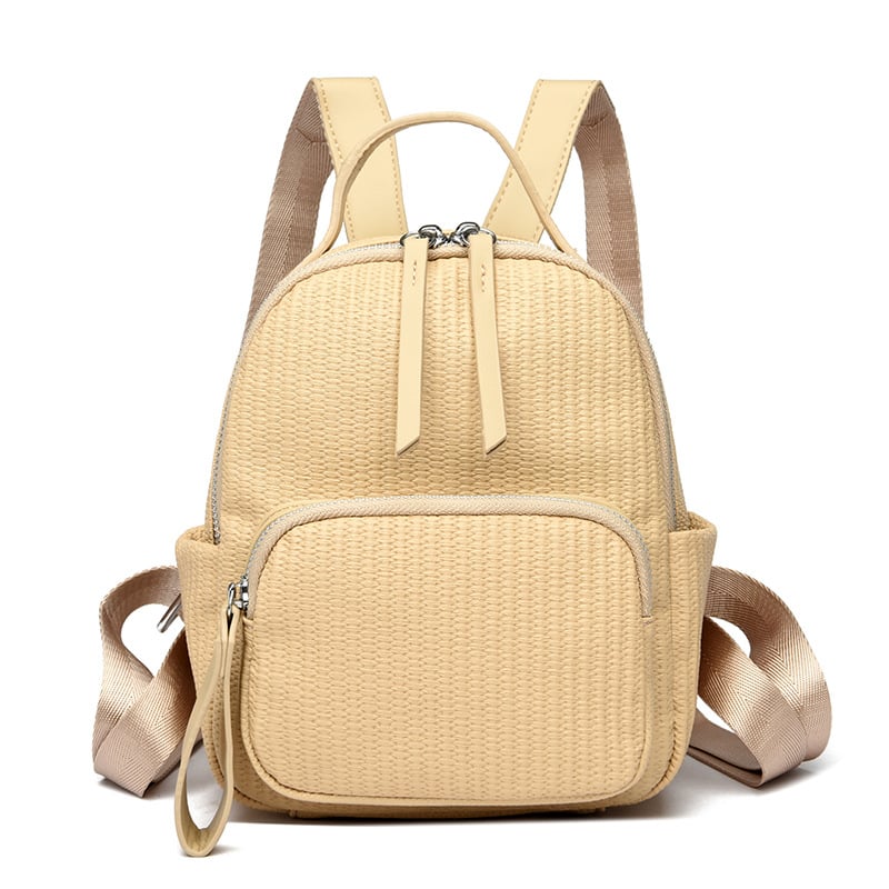 Női hátizsák Oxford anyagból, cipzáros zárás, telefonrekesz, poliészter bélés, belső zseb