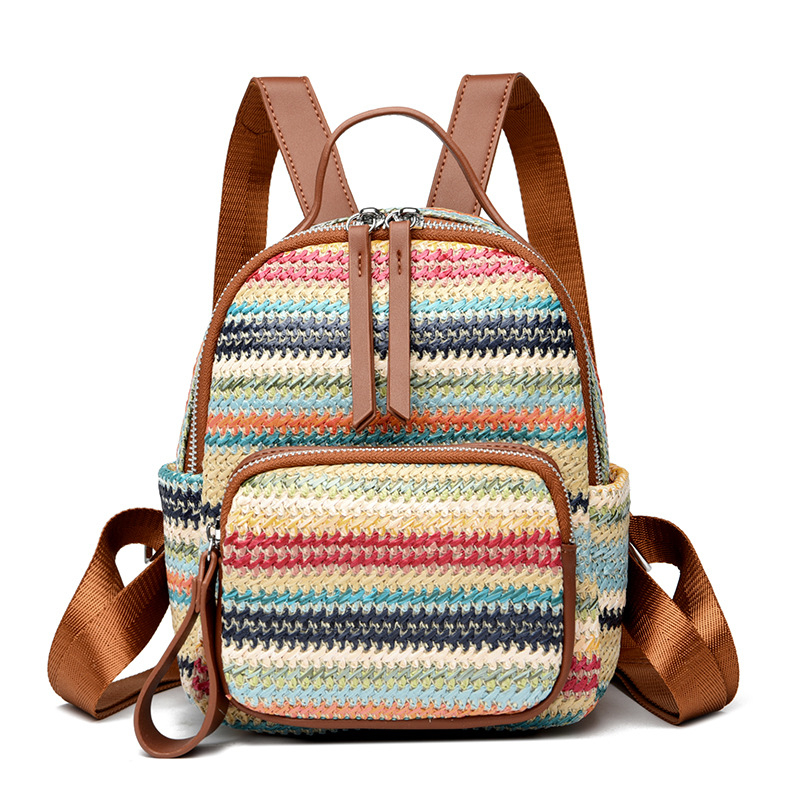 Női hátizsák Oxford anyagból, cipzáros zárás, telefonrekesz, poliészter bélés, belső zseb