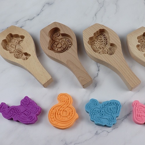 Drvena kalupa sa zodijakom za parene peciva, Mooncakes i Dim Sum