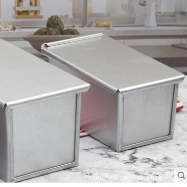 Aluminijska kutija za tost s poklopcem, debela konstrukcija, kapacitet 450 g / 1000 g / 1200 g, kalup za kruh