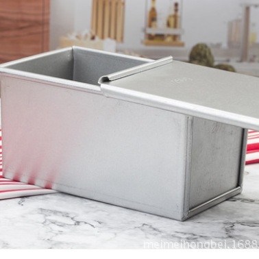 Aluminijska kutija za tost s poklopcem, debela konstrukcija, kapacitet 450 g / 1000 g / 1200 g, kalup za kruh