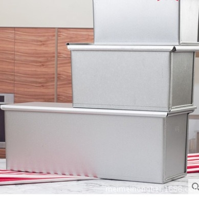 Aluminijska kutija za tost s poklopcem, debela konstrukcija, kapacitet 450 g / 1000 g / 1200 g, kalup za kruh