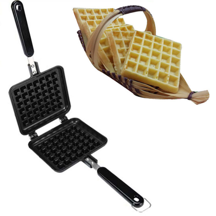Kvadratni kalup za pečenje od aluminijske legure za waffles i tortu, neprijanjajući, kompatibilan s plinskim štednjama