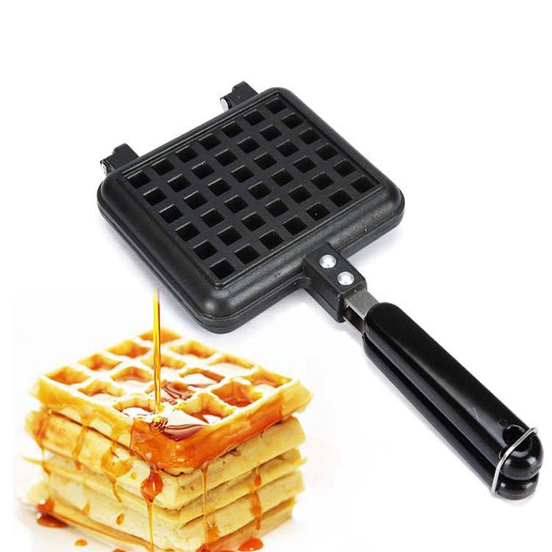 Kvadratni kalup za pečenje od aluminijske legure za waffles i tortu, neprijanjajući, kompatibilan s plinskim štednjama