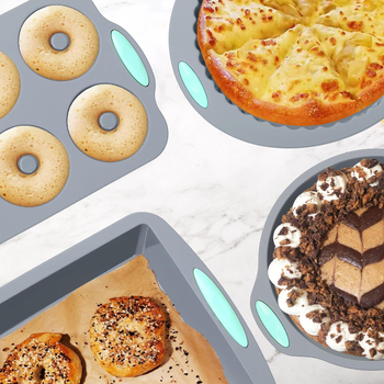 Szilikon 54 darabos tortaforma-készlet otthoni sütéshez – kerek formák