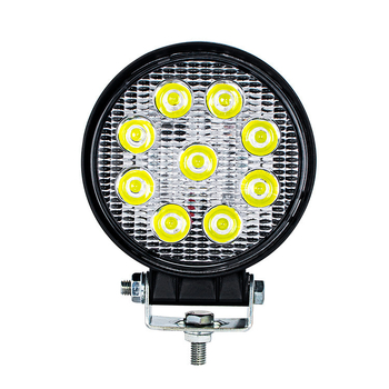 LED автомобилен прожектор, кръгъл, 9 LED, 27W, 12-80V, 6000K