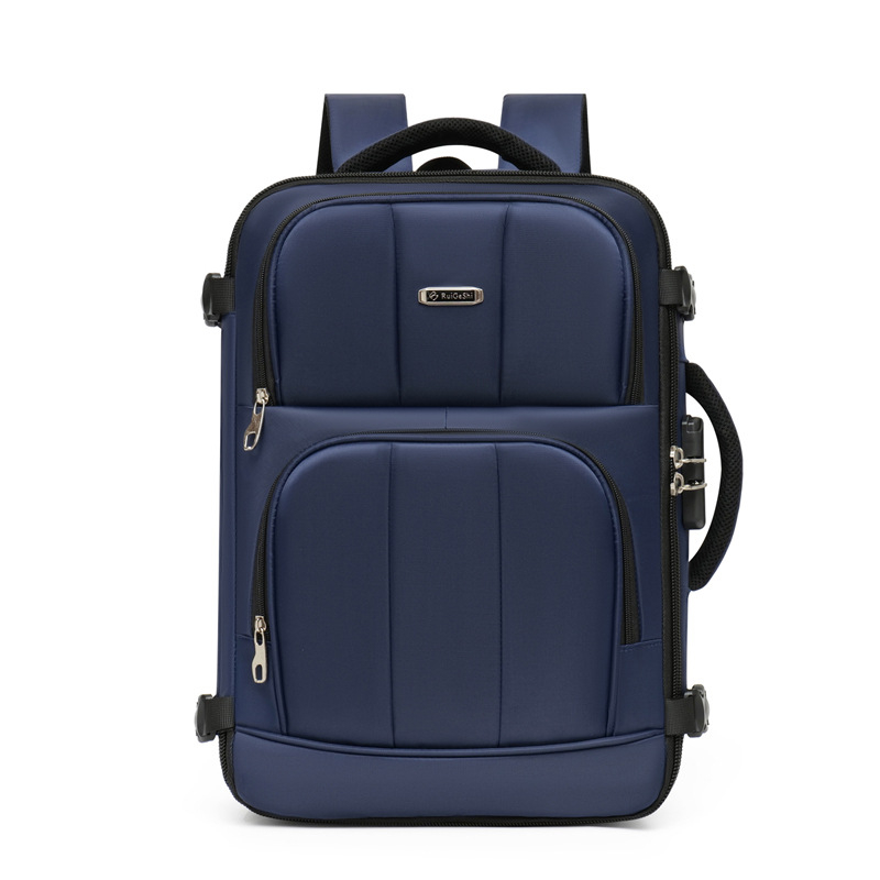 Üzleti utazáshoz készült laptop hátizsák, vízálló Oxford anyagból, kompatibil 15 hüvelykes laptophoz, légáteresztő bélés, ívelt vállpántok