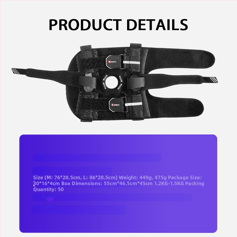 Koljena štitnici — poliester vlakno, univerzalni, težina 250–300 g, kutija od 50 komada