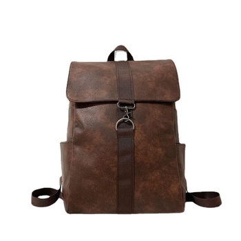 PU bőrtáska hátizsák, uniszex, városi minimalista stílus, kapacitás 20-35 L, laptop rekesz, légpárnás vállpánt