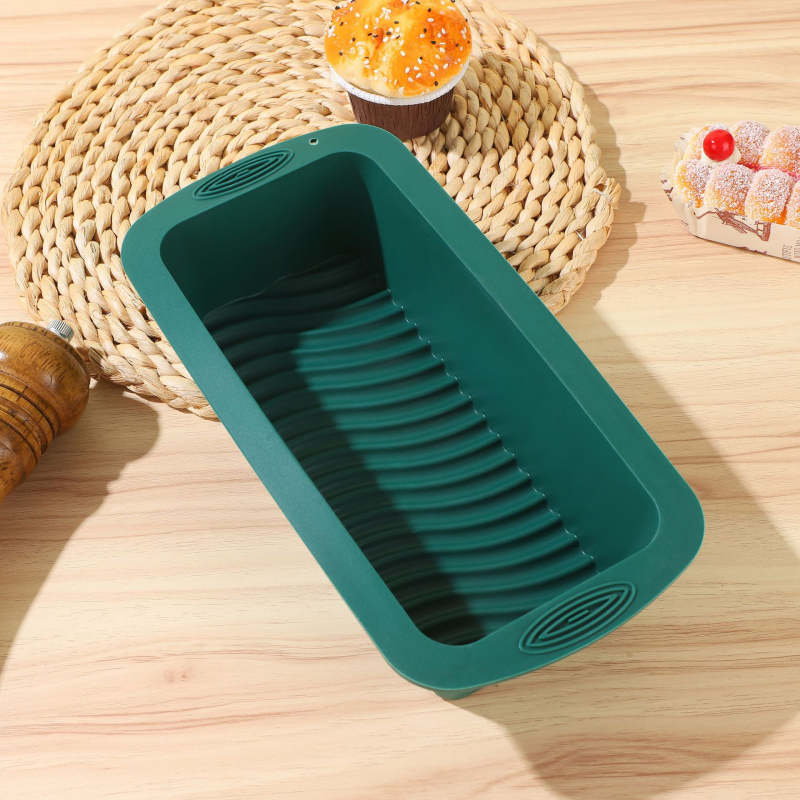 Pravokutni silikonski kalup za pečenje kolača i kruha, otporan na visoke temperature, kuhinjski pribor