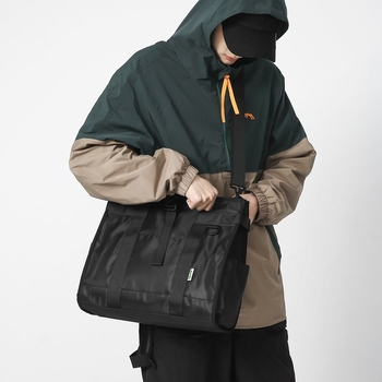Férfi crossbody táska, nagy kapacitású, PU bőr, Oxford bélés, 2025 tavasz