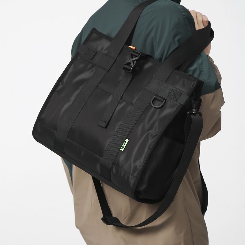 Férfi crossbody táska, nagy kapacitású, PU bőr, Oxford bélés, 2025 tavasz