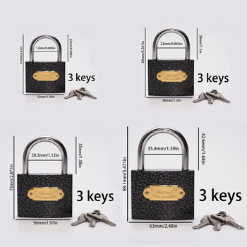 Meibao metalna brava za kućnu upotrebu — Novi kineski stil, univerzalna brava za torbe i ormariće, model: kućni katanc