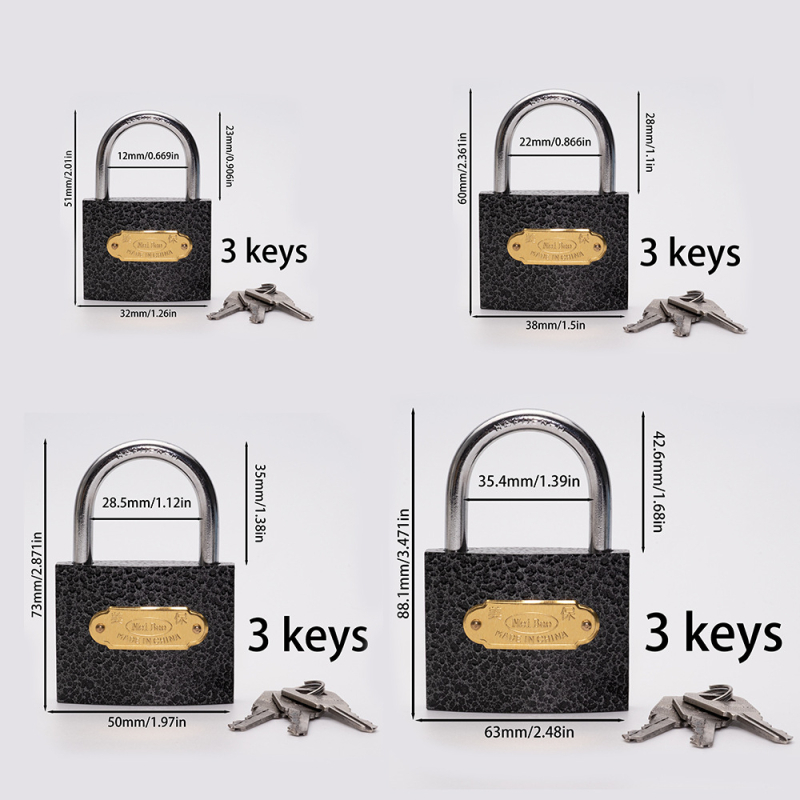 Meibao metalna brava za kućnu upotrebu — Novi kineski stil, univerzalna brava za torbe i ormariće, model: kućni katanc