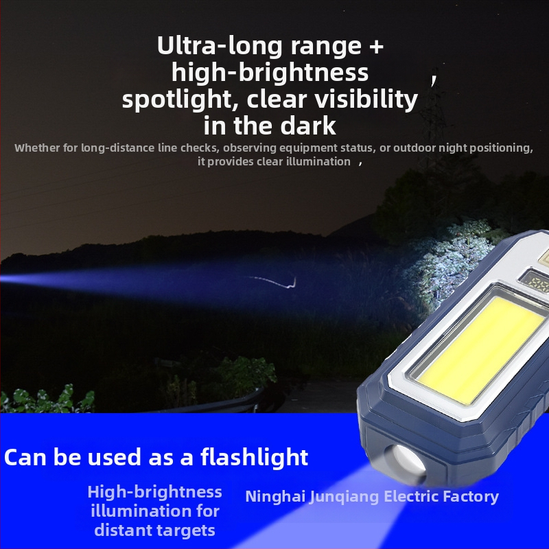 Prijenosna LED svjetiljka s magnetskom bazom – COB radna svjetiljka, 10W, 350+ lm, 2400mAh