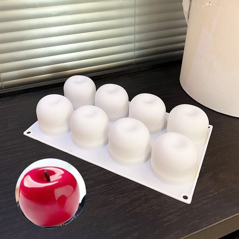 Jablková silikónová forma na tortu; vhodná na ovocný mousse tortu a zmrzlinu (Značka: Qunhao; Materiál: Silikón; Tvar: Jablko; Kategória: Forma na tortu; Účel: Ovocný mousse torta / zmrzlina)