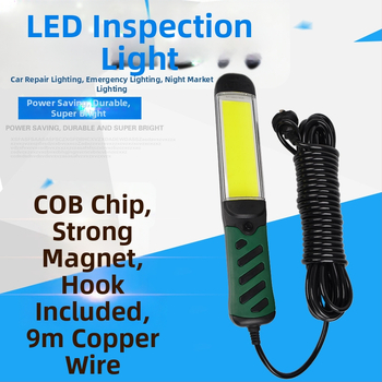 LED COB pracovné svetlo 35W, 220V, magnetická základňa, model QY-COB
