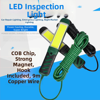 LED COB pracovné svetlo 35W, 220V, magnetická základňa, model QY-COB