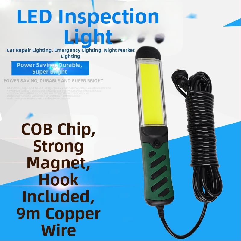 LED COB pracovné svetlo 35W, 220V, magnetická základňa, model QY-COB