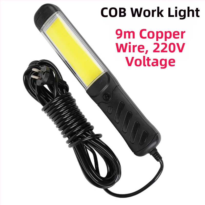 LED COB pracovné svetlo 35W, 220V, magnetická základňa, model QY-COB