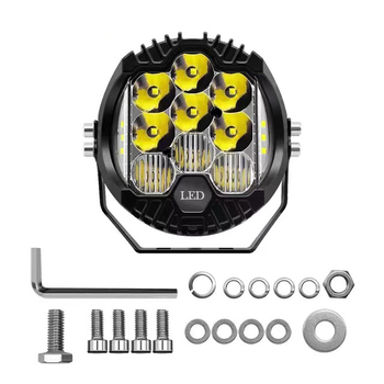 LED Wrangler фарове с три страни осветление - 190W, 18000 lm, 12-80V, 50000 ч, 6500K-3500K